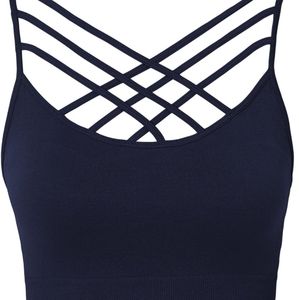 Bustier crisscross crop top